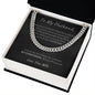 My Husband| Never Forget I Love You- Cuban Link Chain