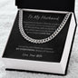 My Husband| Never Forget I Love You- Cuban Link Chain