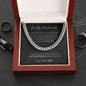 My Husband| Never Forget I Love You- Cuban Link Chain