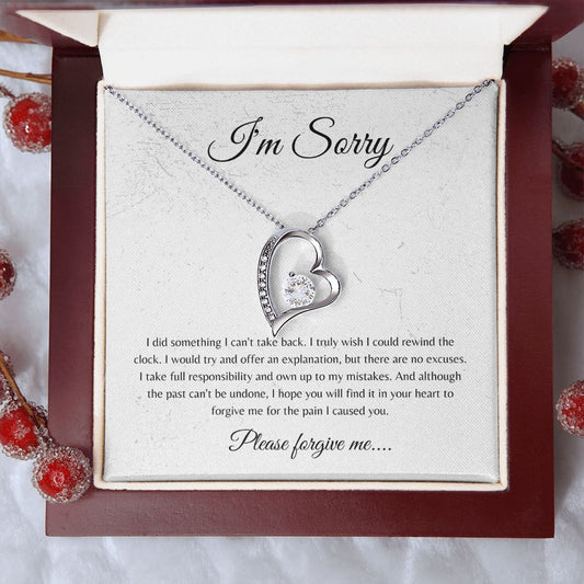 I'm Sorry | Forgive Me- Forever Love Necklace